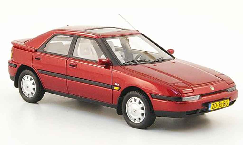 Mazda 323 1/43 Neo F rosso 1992 modellino in miniatura