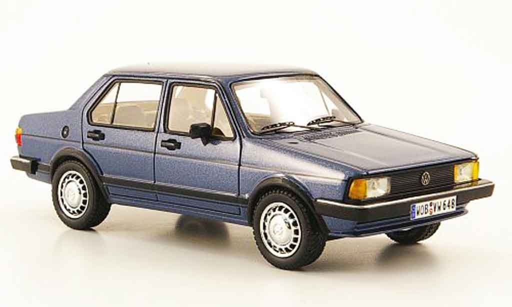 Volkswagen Jetta 1/43 Neo i blu 4 portes 1980 modellino in miniatura
