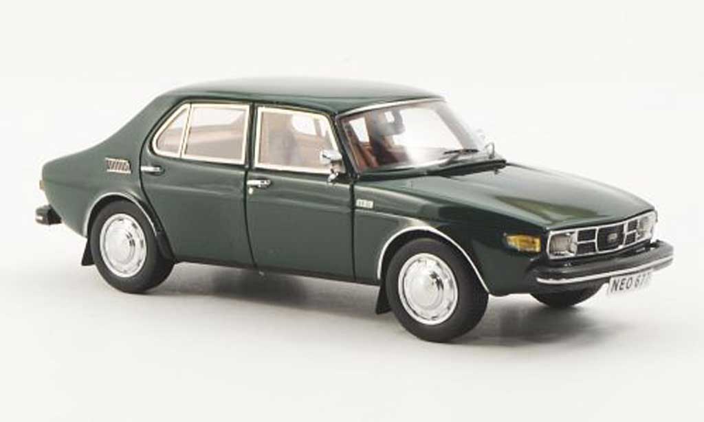 Saab 99 1/43 Neo grun 4-turig modellino in miniatura