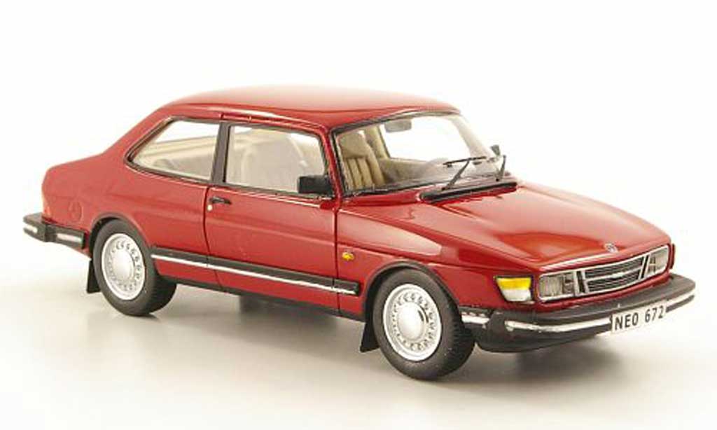 Saab 90 1/43 Neo rosso 1985 modellino in miniatura