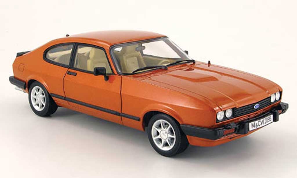 Ford Capri 1/18 Norev mk3 cuivre mcw 1983 modellino in miniatura