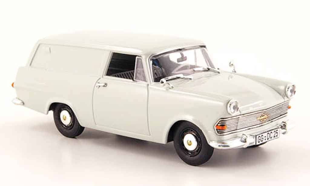 Opel Rekord 1/43 Bing p2 kasten grigio modellino in miniatura