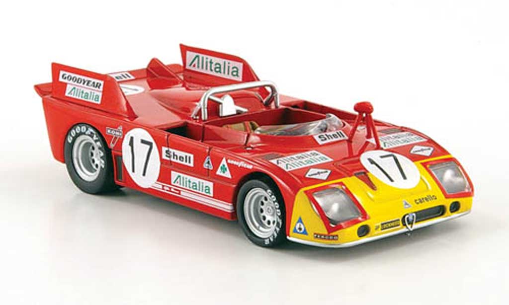 Alfa Romeo 33.3 1972 1/43 M4 1972 TT No.17 24h Le Mans Marko / Elford modellino in miniatura