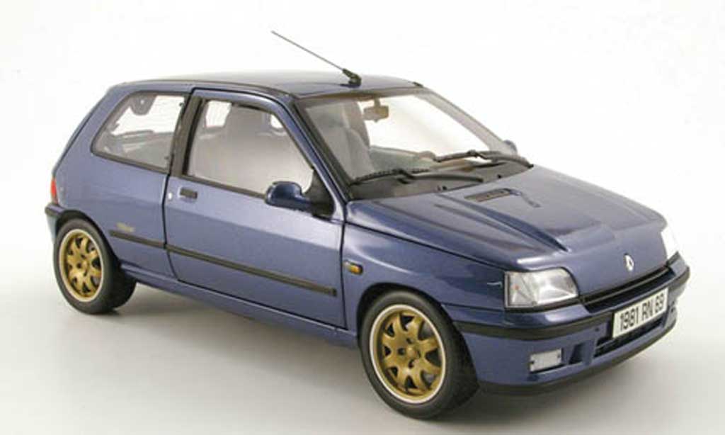 Renault Clio Williams 1/18 Norev Williams blu 1993 modellino in miniatura