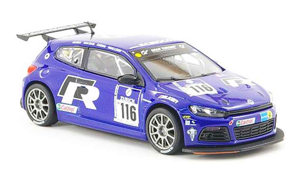 Volkswagen Scirocco 1/43 Norev scirocco iii gt24 no.116 24h nurburgring 2009 modellino in miniatura