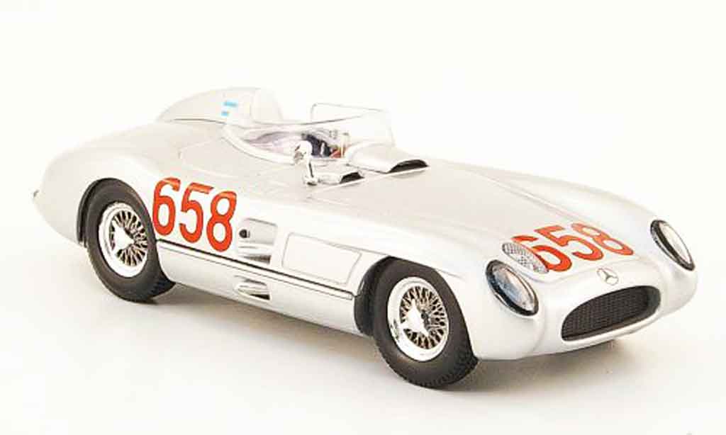 Mercedes 300 SLR 1/43 Norev SLR No.658 J.M. Fangio Mille Miglia 1955 modellino in miniatura