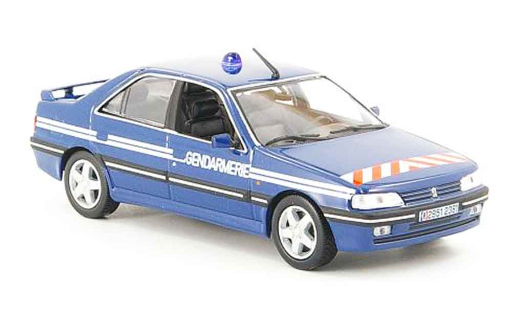 Peugeot 405 Turbo 16 1/43 Norev Turbo 16 gendarmerie 1995 modellino in miniatura