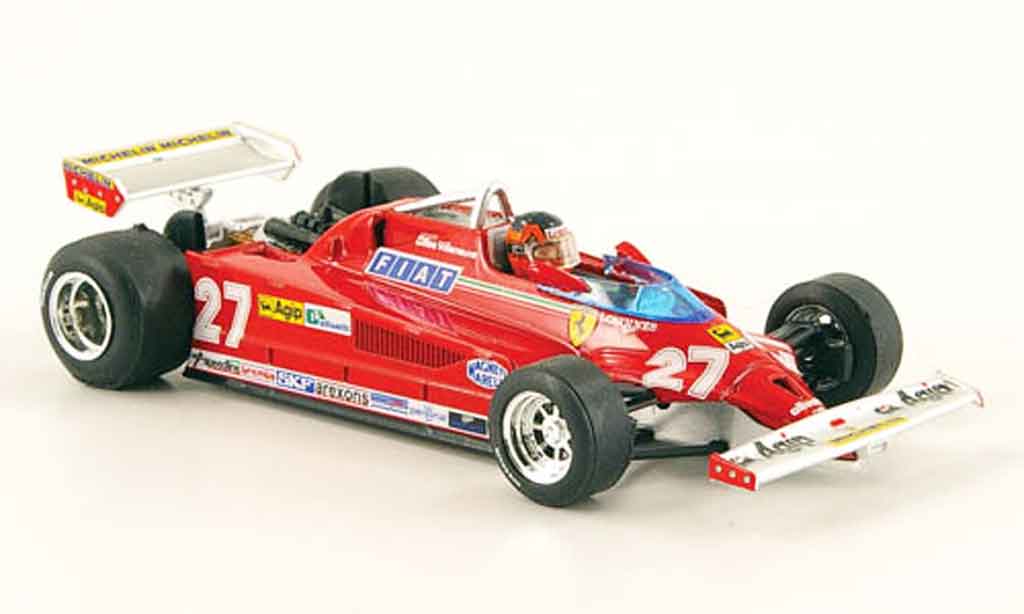 Ferrari 126 1981 1/43 Brumm 1981 CK turbo no.27 g.villeneuve gp italien modellino in miniatura