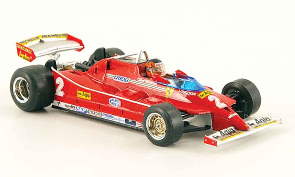 Ferrari 126 1980 1/43 Brumm 1980 C no.2 g.villeneuve test imola modellino in miniatura