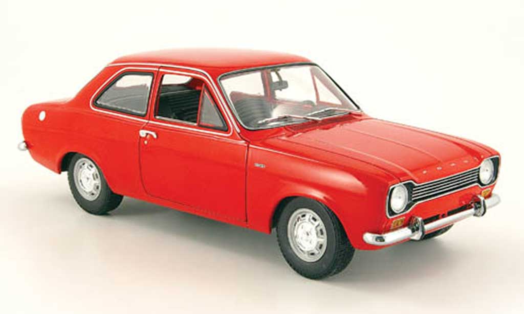 Ford Escort MK1 1/18 Minichamps MK1 rosso 1971 modellino in miniatura