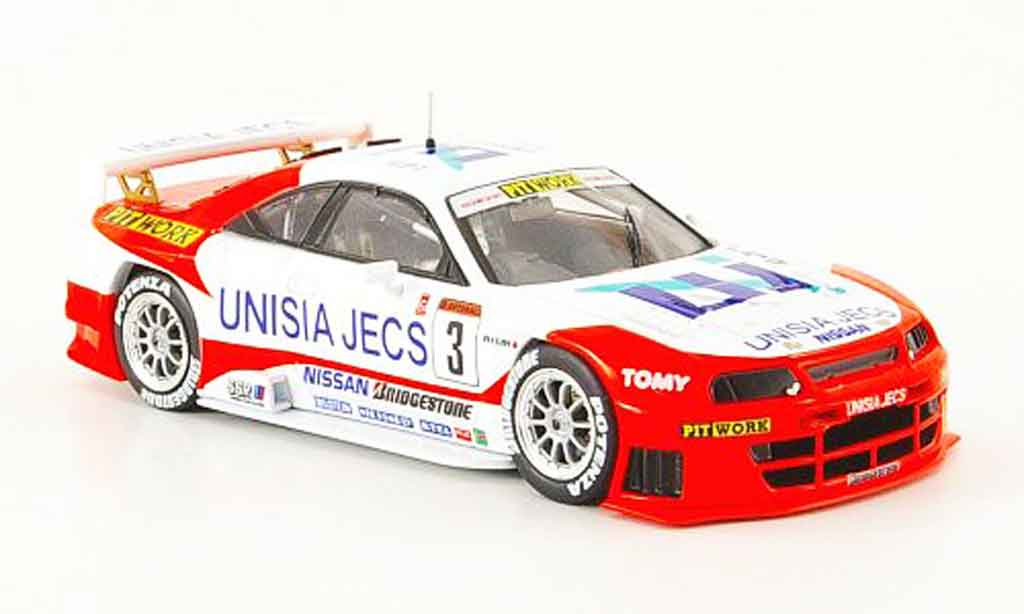 Nissan Skyline R33 1/43 Ebbro R33 GTR No.3 Unisia Jecs JGTC 1998 modellino in miniatura