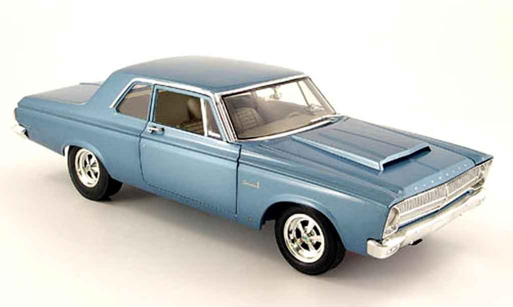 Plymouth Belvedere 1/18 Highway 61 hemi super stock dd1 blu 1965 modellino in miniatura