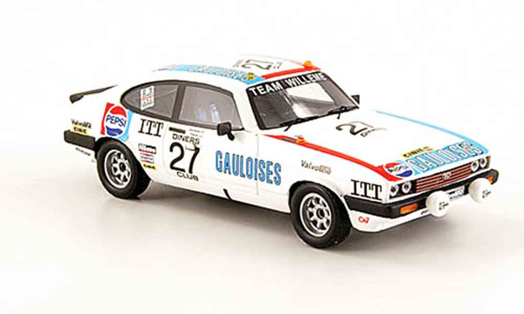 Ford Capri 1/43 Premium X MK III 3.0S No.27 Gauloises Pepsi 24h Spa 1980 modellino in miniatura