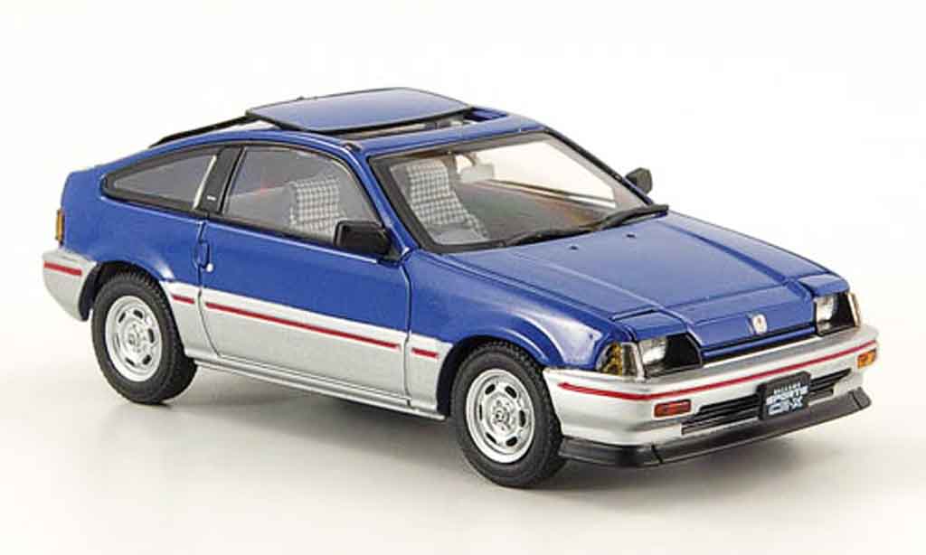 Honda CR-X Ballade 1/43 Ebbro Ballade 1.5i blu grigio metallisee 1983 modellino in miniatura