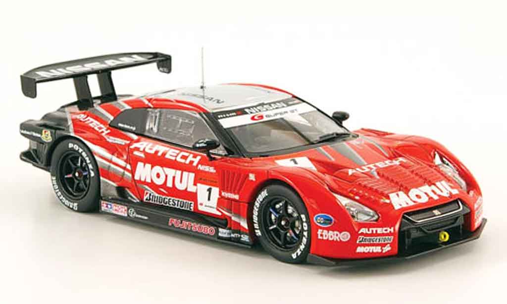 Nissan Skyline R35 1/43 Ebbro JGTC R35 GT R No.1 Motul Autech Super GT Fuji 2009 modellino in miniatura