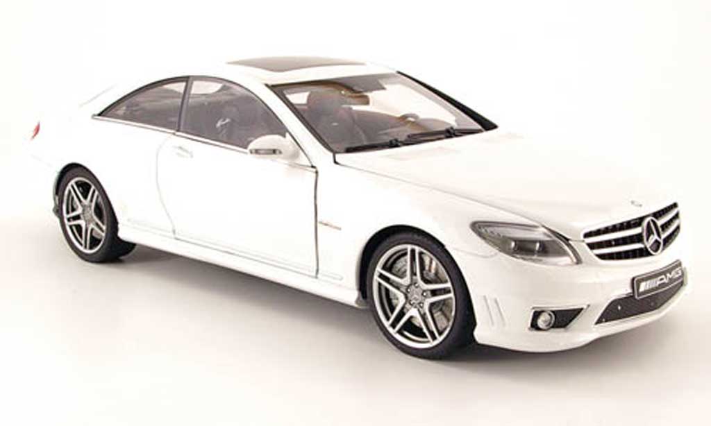 Mercedes Classe CL 1/18 Autoart 63 amg (c216) bianco modellino in miniatura