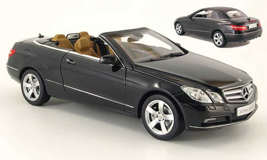Mercedes Classe E 1/18 Norev cabriolet (a207) nero 2010 modellino in miniatura