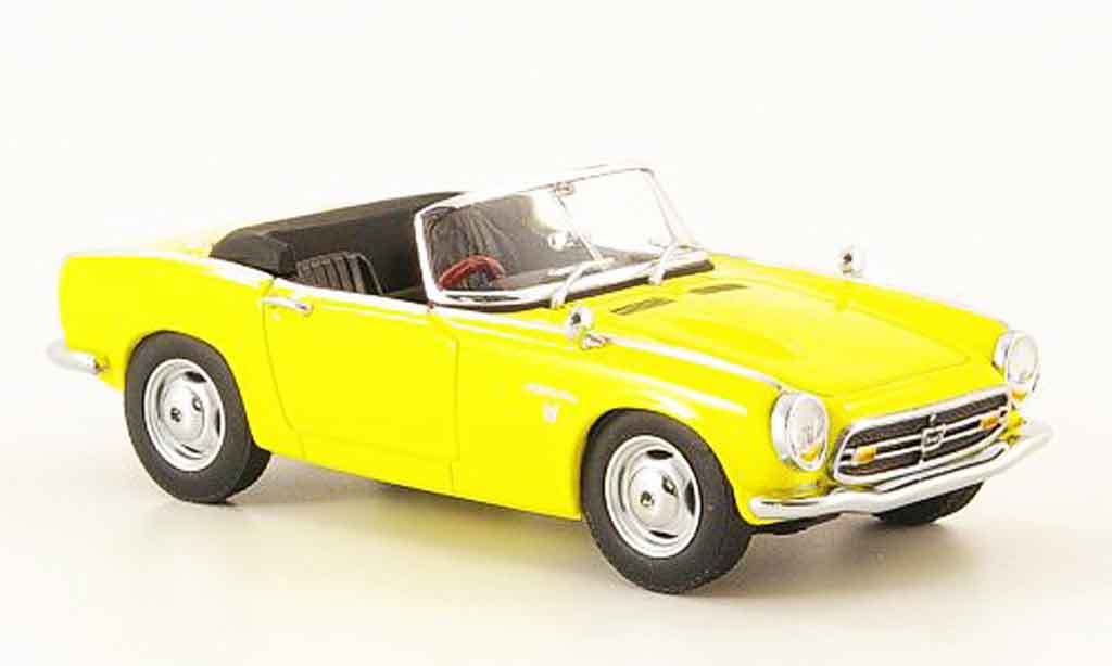 Honda S800 1/43 Ebbro Roadster giallo 1966 modellino in miniatura