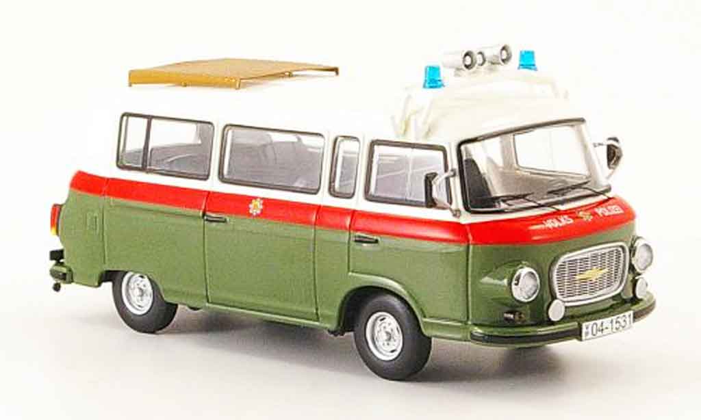 Volkswagen Combi 1/43 Schuco barkas b 1000 volkspolice modellino in miniatura