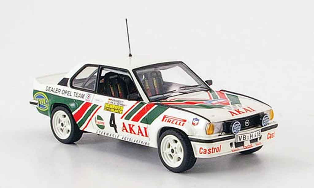Opel Ascona B 1/43 Schuco B 400 no.4 akai sachs winter rallye 1981 modellino in miniatura