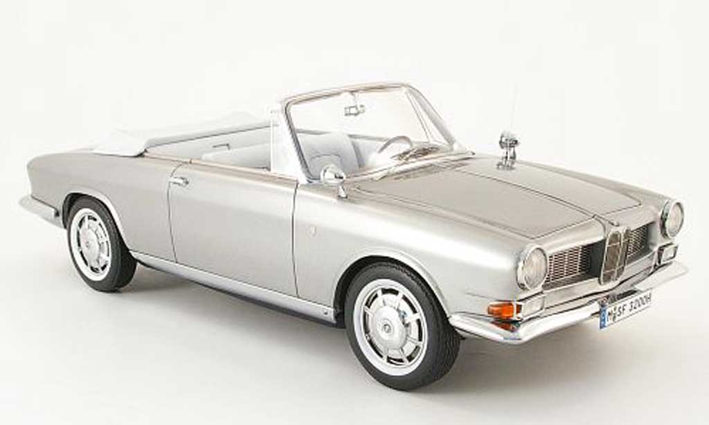 Bmw 3200 1/18 Neo cabrio bertone grigio modellino in miniatura