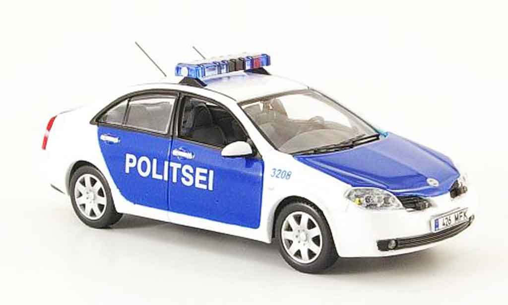Nissan Primera 1/43 J Collection Politsei police Estland Linkslenker 2004 modellino in miniatura