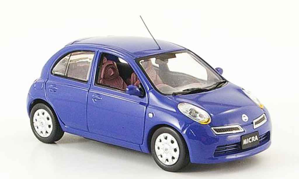 Nissan Micra 1/43 J Collection blu Funfturer Rechtslenker 2007 modellino in miniatura