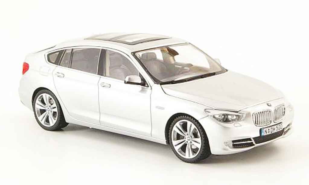 Bmw 550 F07 1/43 Schuco F07 GT grigio metallisee 2009 modellino in miniatura