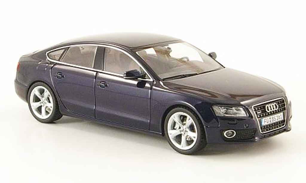 Audi A5 1/43 Schuco Sportback blu 2009 modellino in miniatura