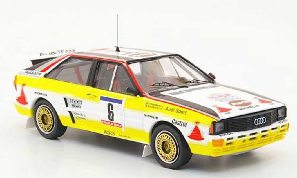 Audi Quattro 1/43 Trofeu No.6 HB Blomquist/Cederberg Rally Korsika 1984 modellino in miniatura