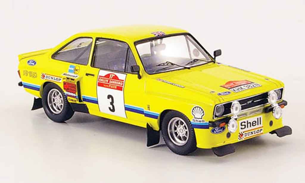 Ford Escort RS 1800 1/43 Trofeu RS 1800 Tarmac No.3 Rally San Remo 1975 MK2 modellino in miniatura