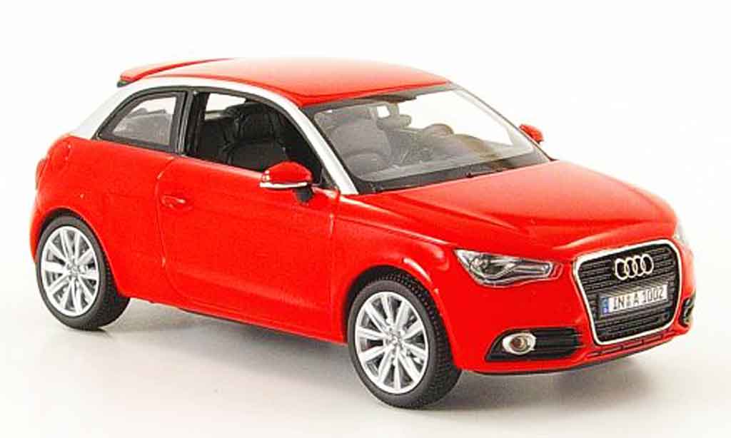 Audi A1 1/43 Kyosho rosso 2010 modellino in miniatura