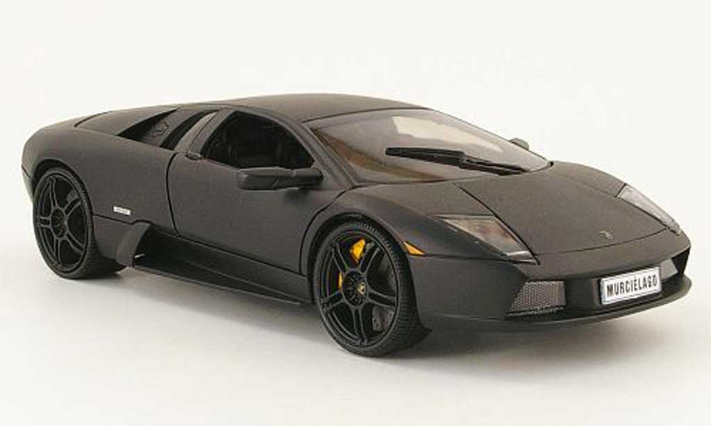 Lamborghini Murcielago 1/18 Welly nero matt modellino in miniatura
