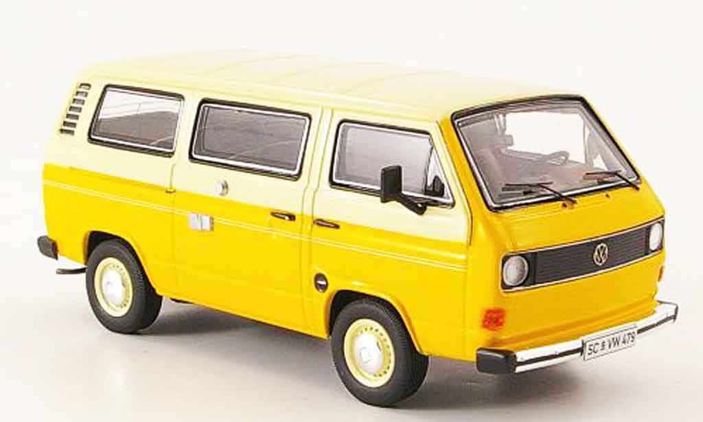 Volkswagen Combi 1/43 Premium Cls t3a bus l giallo beige modellino in miniatura