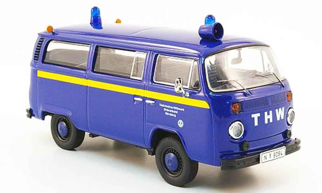 Volkswagen Combi 1/43 Premium Cls t2b bus thw nurnberg blu giallo modellino in miniatura