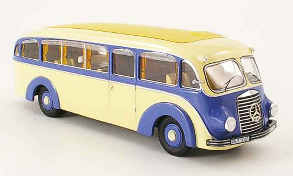 Mercedes L3500 1/43 Premium Cls Stromlinienbus blu beige modellino in miniatura