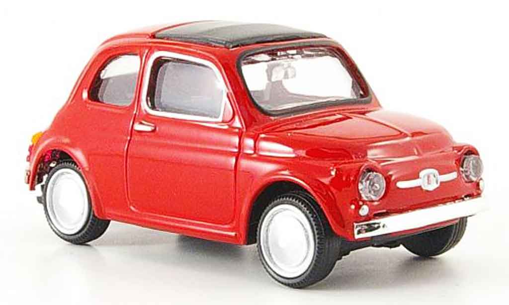 Fiat 500 1/43 Mondo Motors rosso 1957 modellino in miniatura