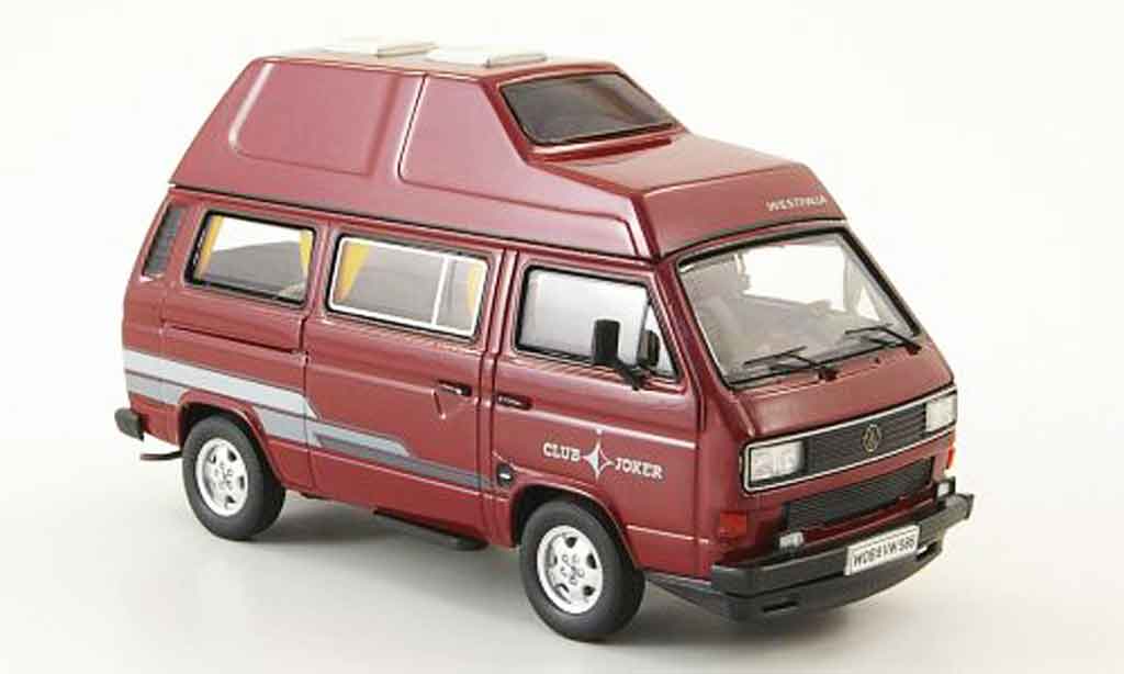 Volkswagen Combi 1/43 Premium Cls t3b westfalia club joker rosso hochdachbus modellino in miniatura