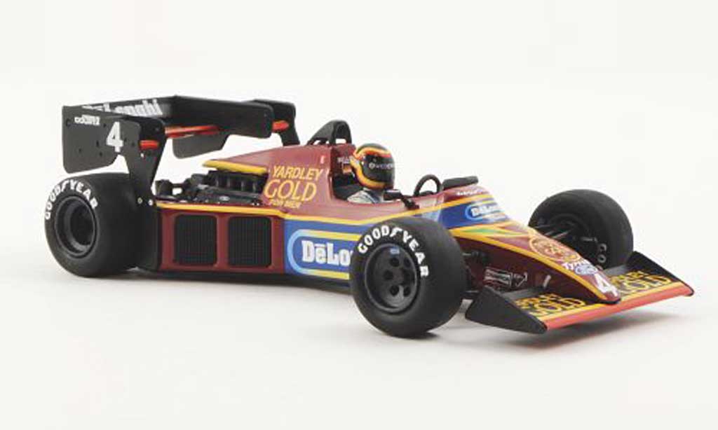 Tyrrell 012 1/43 Minichamps Ford No.4 Yardley/DeLonghi S.Bellof Training GP Monaco 1984 modellino in miniatura
