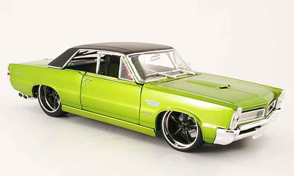 Pontiac GTO 1/18 Maisto grun/nero pro rodz-tuning 1965 modellino in miniatura