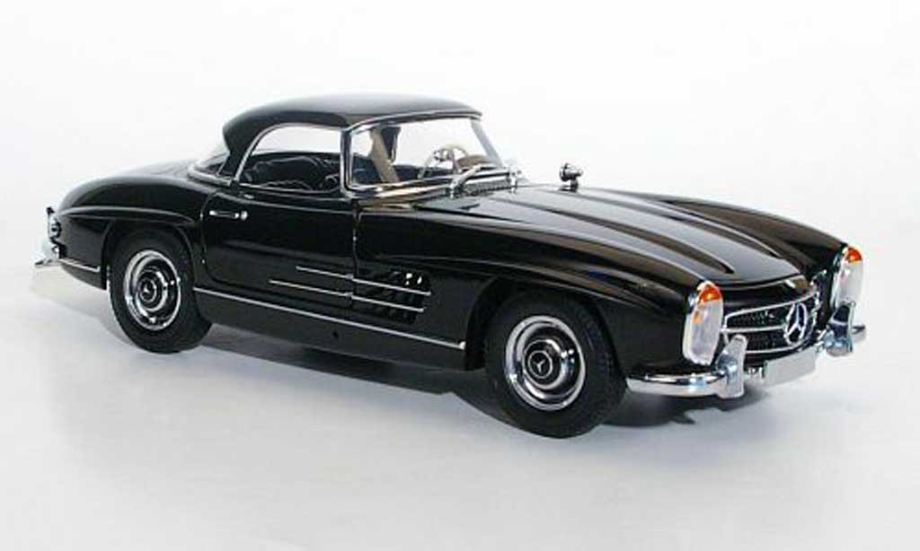Mercedes 300 SL 1/18 Minichamps SL Roadster (W198 II) Hardtop nero 1957 modellino in miniatura