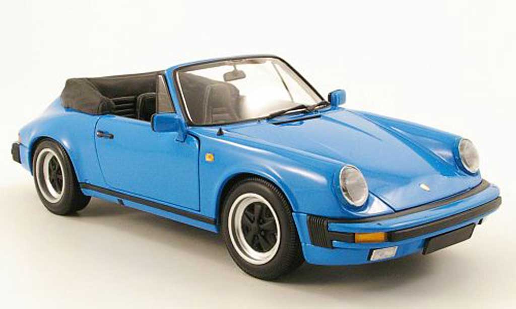 Porsche 930 Speedster 1/18 Minichamps Speedster carrera cabriolet blu clair 1983 modellino in miniatura