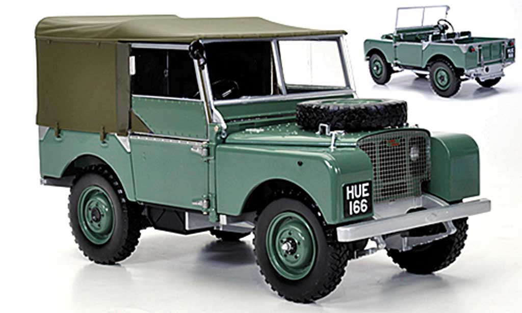 Land Rover 80 1/18 Minichamps grun RHD modellino in miniatura