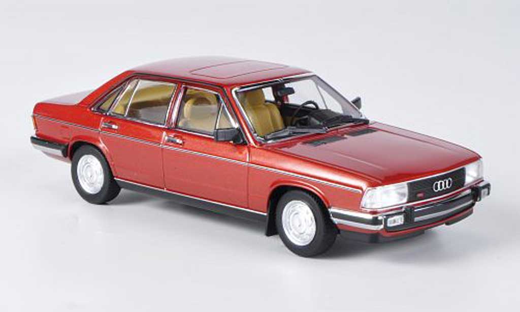 Audi 100 1/43 Minichamps GL (C2) rosso 1979 modellino in miniatura