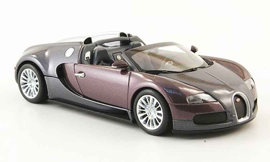 Bugatti Veyron Grand Sport 1/43 Minichamps Grand Sport grigio porpora 2009 modellino in miniatura