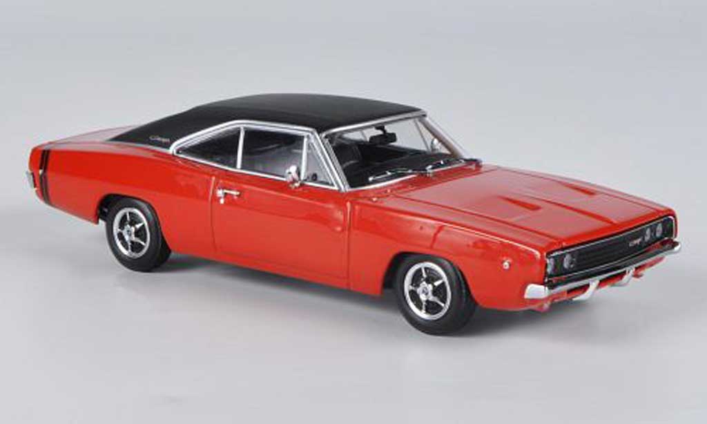 Dodge Charger 1968 1/43 Minichamps 1968 R/T rosso/mattnero modellino in miniatura