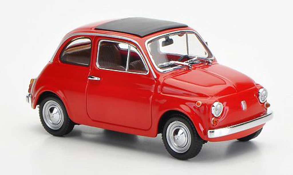 Fiat 500 1/43 Minichamps rosso 1965 modellino in miniatura