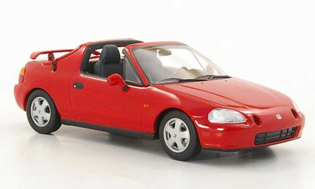 Honda CRX 1/43 Minichamps Del Sol rosso 1993 modellino in miniatura