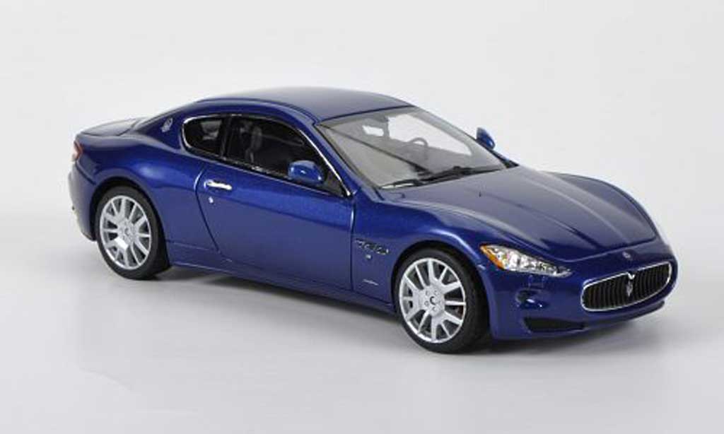 Maserati Gran Turismo 1/43 Minichamps blu 2008 modellino in miniatura