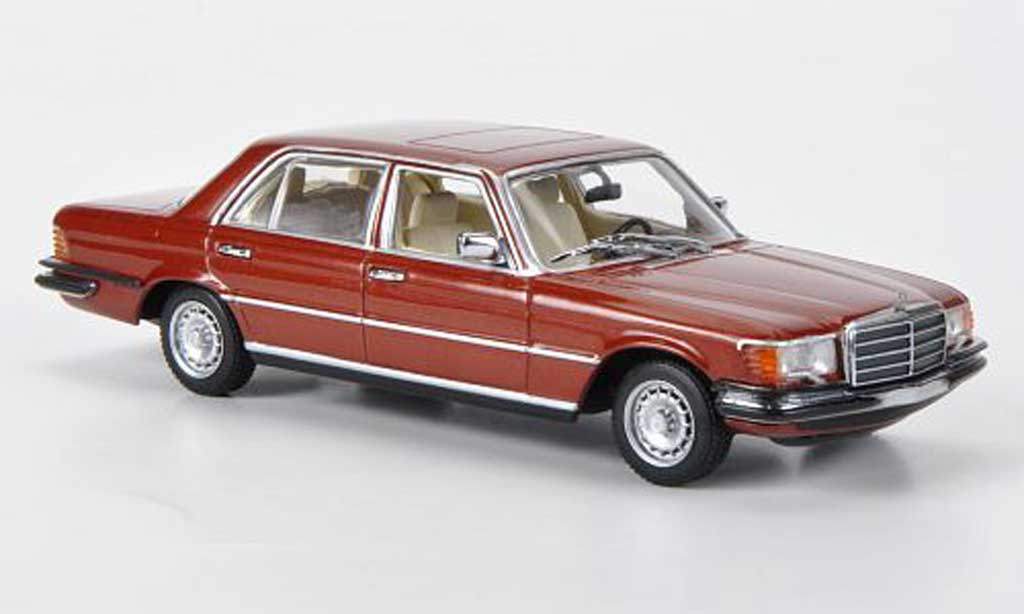 Mercedes 450 SEL 1/43 Minichamps SEL 6.9 (W116) marroneerosso 1974 modellino in miniatura